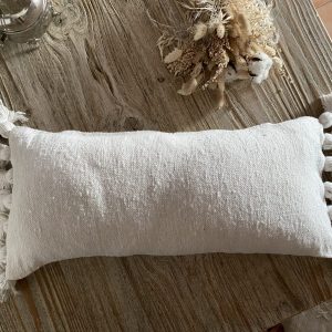 HOUSSE COUSSIN POMPONS RECTANGLE